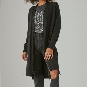LUCKY BRAND LONG LINE CARDIGAN